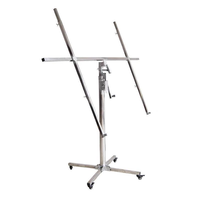 Lève-panneaux de cloisons sèches électrique XBS, acier robuste, capacité de charge de 68 kg, hauteur de levage de 4,86 m, comprend des rampes, garantie d'un an