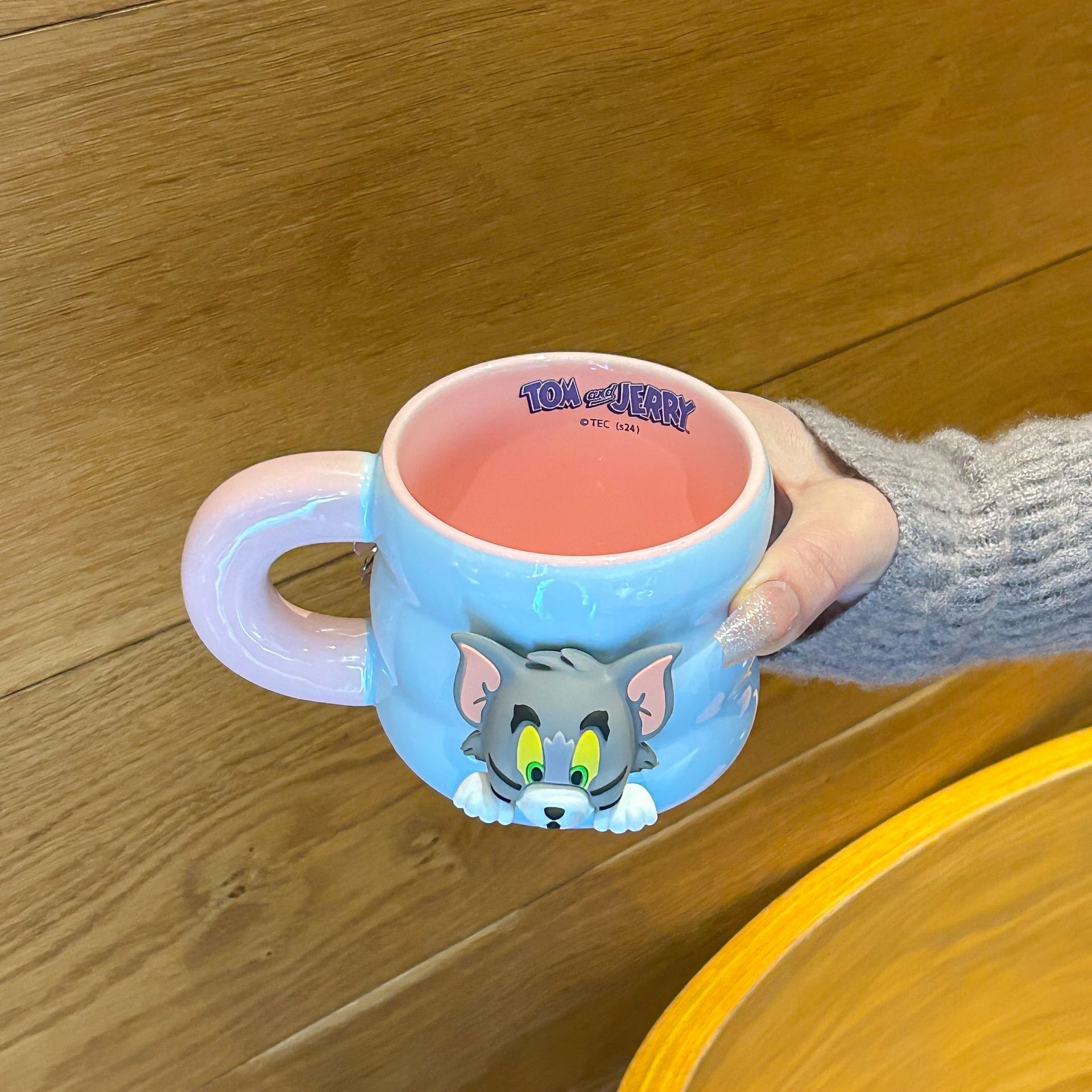 Tasse magnétique chat et souris-tom