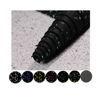 Schwarz mit Farbe Epdm Flecks Gym Gummi boden Roll Mat
