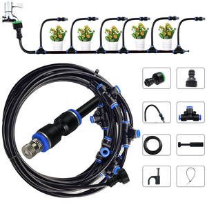 Boquilla de latón Flexible de 20cm, sistema de riego automático por nebulización, Kit de refrigeración por pulverización de conexión rápida para jardín, balcón, nebulizador de plantas - Product Image 2