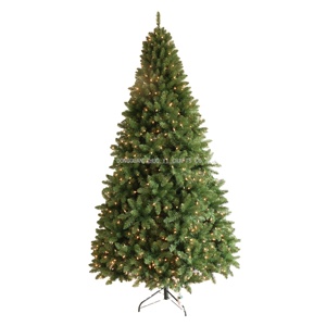 220cm nhân tạo trong nhà cây giáng sinh với LED, truyền thống Chất lượng cao PVC pre-thắp sáng nhân tạo Cây giáng sinh với đèn LED - Product Image 1