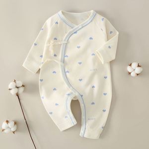 Mameluco de Bebé Otoño 2025, Mono de Color Sólido con Diseño de Oso, Ropa de Algodón para Recién Nacidos, Primavera, Traje de una Pieza para Niños y Niñas, 0-18 Meses - Product Image 2