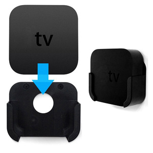 Leben Apple Tv 4 Wall Mount <b>Bracket</b> Black <b>Plastic</b> Desktop Tv Mount For Tv Box Set Top Box - Product Image 4