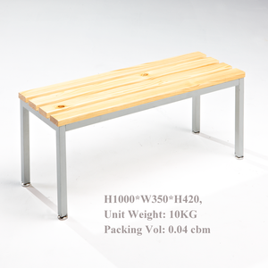 Vestiaire extérieur moderne en acier avec bancs de dressing et banc de parc en acier inoxydable pour jardin, patio et école - Product Image 2