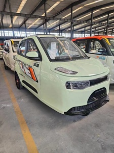 Tricycle électrique Minitype 4 places à carrosserie fermée avec pneus larges et toit - Product Image 3