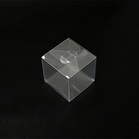 Boîte d'emballage en plastique PET pliable, recyclable, imprimée, en gros d'usine, en stock pour cadeaux