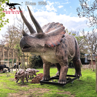 Dinosaure animatronique Triceratops pour parcs à thème, musées, expositions éducatives, attractions commerciales, installation dans les sites touristiques