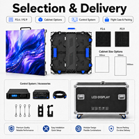Pantalla LED para Eventos P2.6, Pantalla LED de Alquiler para Interiores de 500x500mm, 7680Hz, Video Wall para Presentación de Productos, Desfiles de Moda