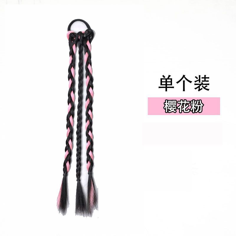 Polvo marrón-negro - trenza de tres hilos