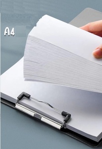 Tùy Chỉnh Đơn Giản Màu Sắc PVC Vegan Da Padfolio A4 Tập Tin Danh Mục Đầu Tư Thư Mục Cho Cô Gái Phụ Nữ Sinh Viên Pháp Lý Clipboard Kế Hoạch - Product Image 6