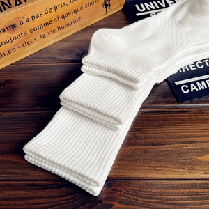 Chaussettes d'<span class=keywords><strong>hiver</strong></span> personnalisées avec logo, en coton, unisexes, pour le basketball, noires et blanches, design personnalisé, chaussettes de <span class=keywords><strong>course</strong></span> pour femmes - Product Image 5