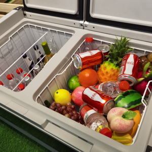 Refrigerador de Doble Zona de 95L con Compresor DC 12/24v para Auto, Refrigerador Portátil para Camping, Nevera Pequeña, Congelador Portátil - Product Image 2