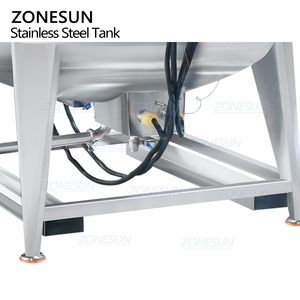 ZONESUN ZS-MB2000LH Tanque de Calentamiento y Mezcla de Pasta Industrial Personalizado de Doble Capa de Acero Inoxidable con Calefacción - Product Image 4