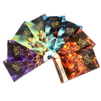 Sachets d'emballage en plastique scellés pour cartes de jeu imprimées sur mesure, sachets refermables en aluminium anti-odeurs pour cartes de jeu à collectionner