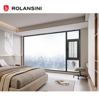 Ventana de Aluminio con Doble Acristalamiento, Moderna, con Certificación CE AS2047, para Proyectos de Villas, Hoteles y Oficinas de Lujo, Personalizable