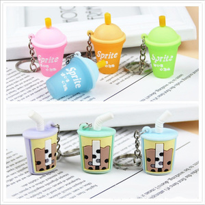 Llavero de PVC Suave con Diseño Personalizado de Té de Burbujas, Superventas - Product Image 2