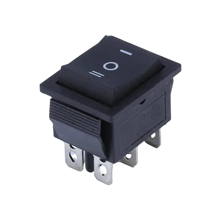 ON-OFF 6A/250V DPDT 5 pièces 3 positions simple Gang 6 broches interrupteur à bascule pour bateau AC10A/125V haute qualité