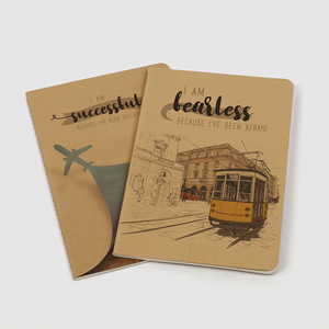 Tùy chỉnh thiết kế Kraft máy tính xách tay với đường màu đen túi kích thước <span class=keywords><strong>A5</strong></span> xoắn ốc ràng buộc và chủ đề khâu vải Bìa - Product Image 4