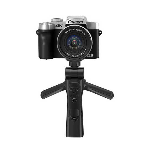4K Digital Camera 75MP Autofocus Point and Shoot Cam with 12X Optical Zoom 3 Inch Screen WiFi Vlogging Camera