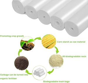 ถุงขยะขนาดเล็กย่อยสลายได้ PBAT ถุงขยะแบบไม่มีกลิ่นสำหรับใช้ในห้องน้ำ - Product Image 2