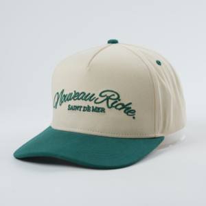 Gorras de béisbol de hombre de alta calidad de tela de algodón con logotipo bordado personalizado gorras de béisbol para hombre - Product Image 3