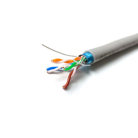 Cable de Red FTP Cat5e de 4 Pares, Cable de Cobre con Torsión Simétrica