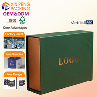 Caja de Regalo de Papel Verde Mate Premium, Caja con Cierre Magnético y Logotipo Impreso Personalizado, Caja de Embalaje de Lujo para Perfumes y Cosméticos al por Mayor