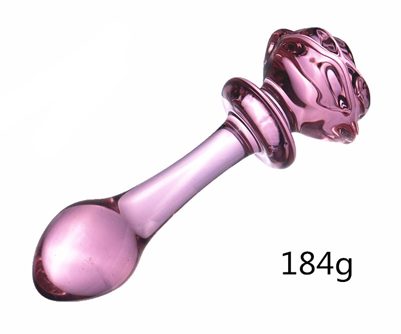 Crystal Rose Glass Dildo Anal Plug Female Male Adult Sex Tools Funny Anal  Plug Easy Clean| Alibaba.com
