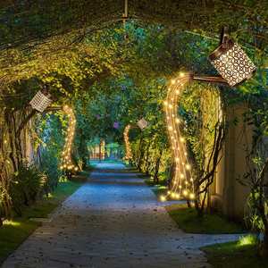 Lámpara de Jardín Solar de Hierro Forjado, Iluminación de Patio Montada en el Suelo, LED Impermeable, Fuente de Agua para Exteriores, Jarra de Agua, IP65, Tamaños Pequeños - Product Image 5