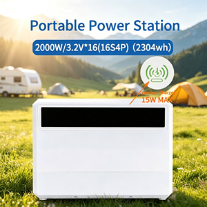 สถานีไฟฟ้าพกพา 2000W 2304Wh LiFePO4 เครื่องกำเนิดพลังงานแสงอาทิตย์ MPPT คลื่นไซน์บริสุทธิ์ สำหรับตั้งแคมป์ ใช้สำรองไฟบ้าน โรงงาน OEM ODM - Product Image 1