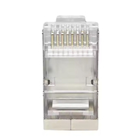 Aksesoris Konektor Kepala Kristal Jaringan UTP RJ45 8P8C Cat5e/Cat6/Cat7 Ukuran Khusus Transparan Kualitas Premium
