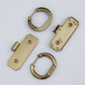 New Modern Invisible Surface Mounted Handle Retro Pull Ring for Wardrobe Dresser <b>Cabinet</b> Door Double Hole Zinc Alloy Furniture - Product Image 5
