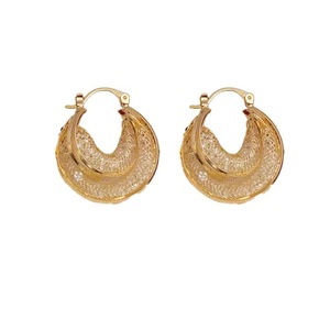 Simple Fashionable Personalized <strong>Gold</strong> <strong>Ring</strong> Zircon <strong>Ear</strong> Buckle Exquisite Earrings - Product Image 5