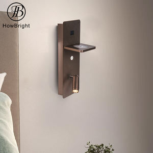 Moderna casa interna hotel senza fili di ricarica comodino <span class=keywords><strong>testiera</strong></span> led lampada da parete da lettura con Wireless e USB - Product Image 1