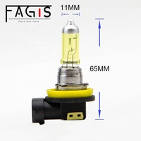 Ampoule halogène de voiture H8 12V 55W Couleur jaune PGJ19-1 H8 12V 55W Phares antibrouillard toutes saisons