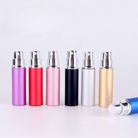 Disponible 5ml Aluminium Shell Vide Portable Distributeur De Parfum Vaporisateur En Verre