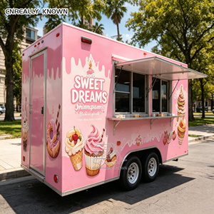 Mobile OEM Coffee Kiosk Snack Pizza Taco BBQ <b>Hot</b> <b>Dog</b> Ice Cream Cart Concession Trailer Mobile Food Truck With Full Kitchen - Product Image 2