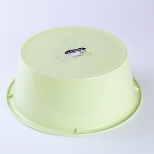 Sanhao Plastic <b>Basin</b> <b>Round</b> Solid Color Household Wash <b>Basin</b> With Logo Printing - Product Image 3