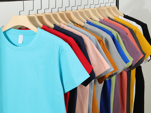 เสื้อยืดคอกลมผ้าฝ้าย 100% ทรงโอเวอร์ไซส์ ไซส์พลัส ทรงหลวม พิมพ์ลายโลโก้ตามสั่ง เนื้อผ้าหนา - Product Image 4