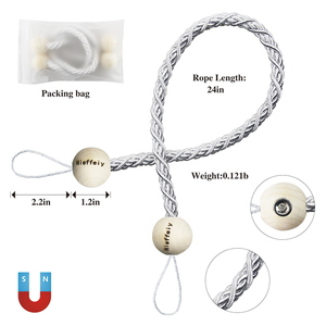 2025 Nieffeiy New Product Ideas Magnetic Curtain Tie-back Hooks Curtain <strong>Tieback</strong> - Product Image 3