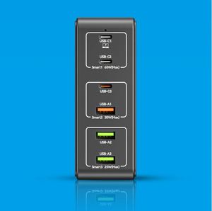 Portable Desktop 120W Multi Port Usb <b>Charger</b> Type c Usb-c PD Fast Charging Station for Multiple Devices - Product Image 4