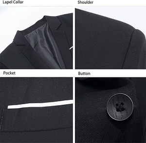 Blazers <span class=keywords><strong>pour</strong></span> hommes, coupe ajustée, décontracté chic, veste de <span class=keywords><strong>costume</strong></span> sport, un bouton, blazer de voyage, veste de <span class=keywords><strong>costume</strong></span> légère - Product Image 5