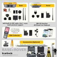 Le meilleur prix Toptech TK200+TK300 Station de base Rover Récepteur GNSS RTK GPS