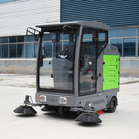 Balayeuse de voirie électrique haute performance certifiée CE, à cabine entièrement fermée, pour le ramassage des feuilles, directement de l'usine