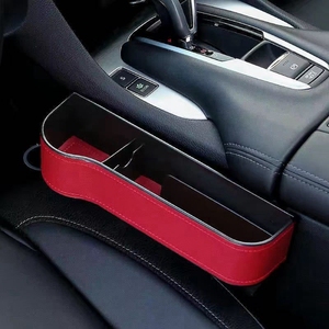 Car tool storage box Wholesale Leather Car Seat Slot Storage Box Multifunctional Car Gap Storage Box