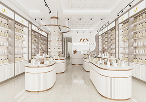 Cosmetic Supply Display Furniture Design Perfume Display Stand Custom Store Shelving Beauty Shop Showcase - Product Image 3