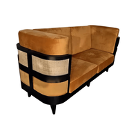 Sièges de stand de restaurant au design moderne de luxe Meubles en velours à usage domestique pour les repas Fourniture de meubles d'accueil en bois