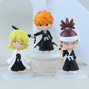 6 pièces/ensemble Figurine d'action Kurosaki Ichigo <span class=keywords><strong>Anime</strong></span>, Ornement de bureau - Product Image 4