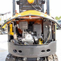 Machines de terrassement HIGHTOP du Shandong, excavatrice HT10, mini-excavatrice sur chenilles HT12, agriculture, DIGGER, meilleur prix