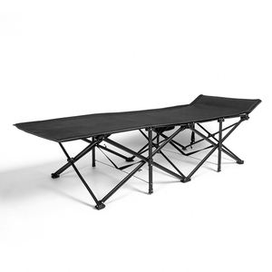 Folding <b>Camping</b> <b>Cot</b> Portable Outdoor Sleeping <b>Bed</b>, Heavy Duty Collapsible Single <b>Bed</b> with Side Storage Pocket - Product Image 4